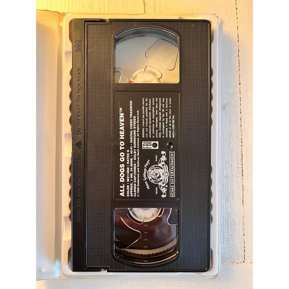 Vintage All Dogs Go To Heaven VHS Tape Family Entertainment Animated Movie - Picture 2 of 2